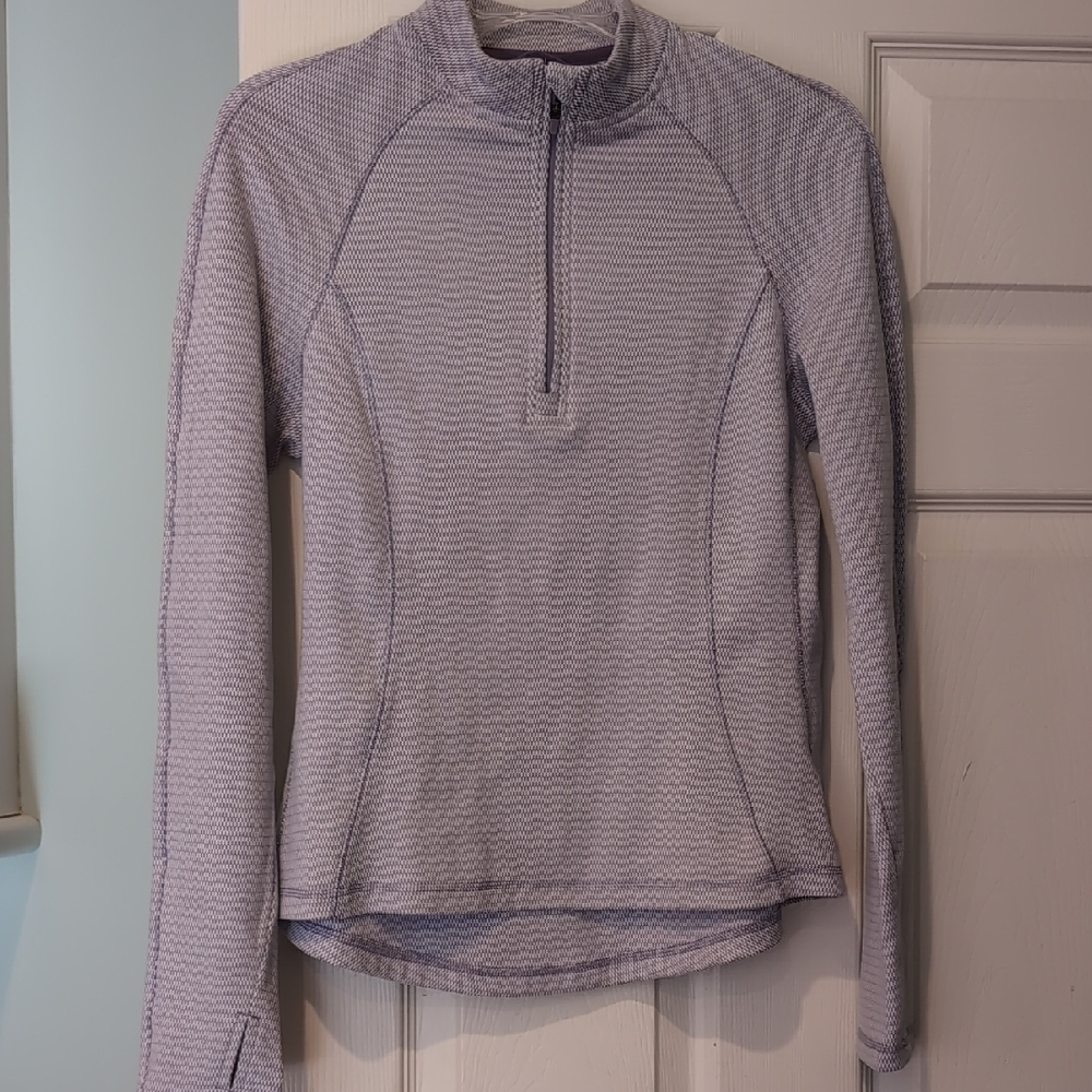 Avalanche Light Purple & White Quarter-Zip Pullover-Almost New!